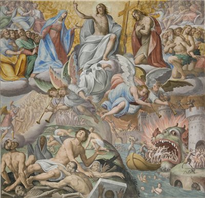 Laatste Oordeel (detail), 1614 door Giovanni Mauro della Rovere