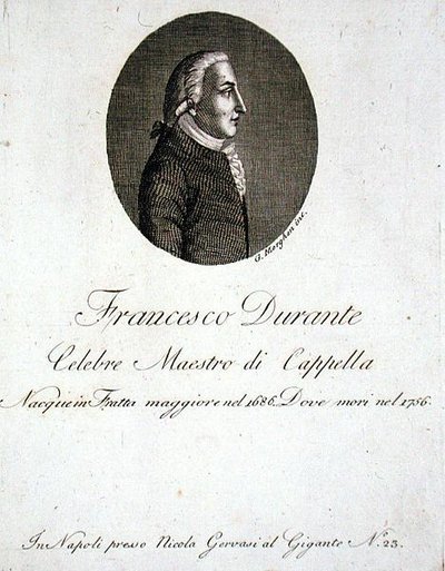 Francesco Durante (1686-1756) door Giovanni Morghen
