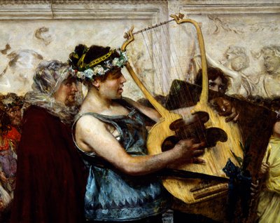 Huwelijksaanzoek (detail) door Giovanni Muzzioli