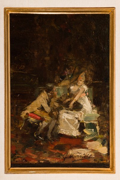Studie voor liefdesnotities door Giovanni Muzzioli