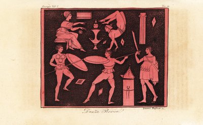 Pyrrhische dans, oude Griekse oorlogsdans door Giovanni Paglianti