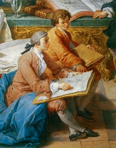 Galerij van uitzichten op het moderne Rome ... door Giovanni Paolo Pannini or Panini