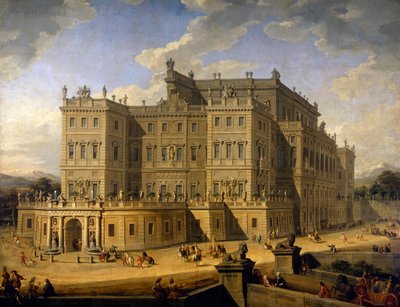 Uitzicht op het Kasteel van Rivoli door Giovanni Paolo Pannini