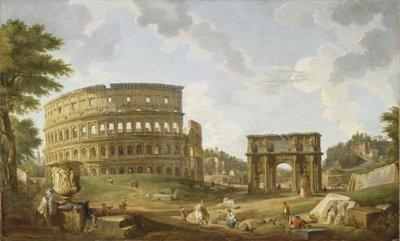 Uitzicht op het Colosseum, 1747 door Giovanni Paolo Pannini