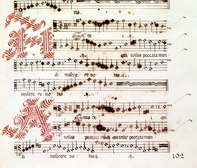 Agnus Dei van de Mages van Mantua door Giovanni Pierluigi da Palestrina (1525 - 1594), Italiaanse componist door Giovanni Pierluigi da (after) Palestrina