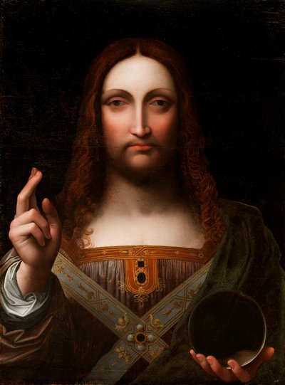Cristo Salvator Mundi door Giovanni Pietro Rizzoli Giampietrino