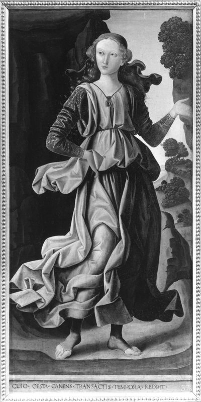 Clio, Muze van de Geschiedenis door Giovanni Santi or Sanzio