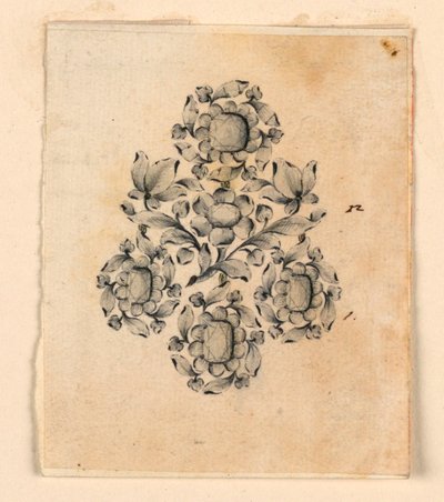 Ontwerp voor een oorbel door Giovanni Sebastiano Meyandi