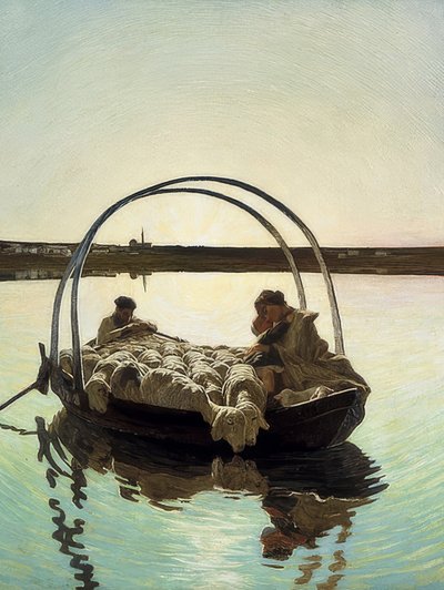 Ave Maria bij de overtocht door Giovanni Segantini
