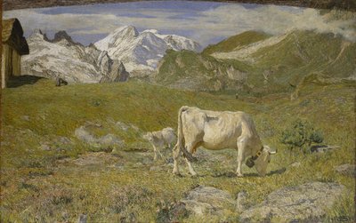 Voorjaarsweiden, 1896 door Giovanni Segantini