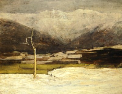 Savognino Landschap door Giovanni Segantini
