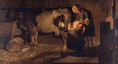 Twee moeders door Giovanni Segantini