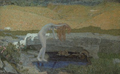 IJdelheid La Vanità, 1897 door Giovanni Segantini