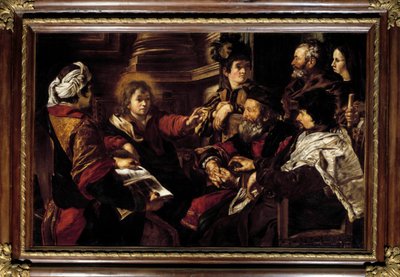 Christus en de dokters door Giovanni Serodine