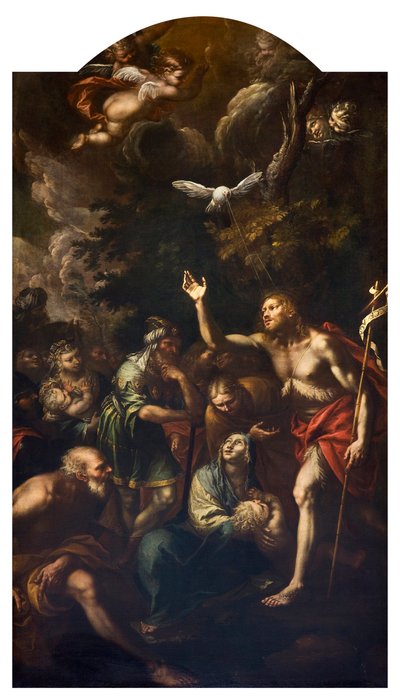De Voorspelling van Johannes de Doper (1666) door Giovanni Stefano (1608 89) Danedi