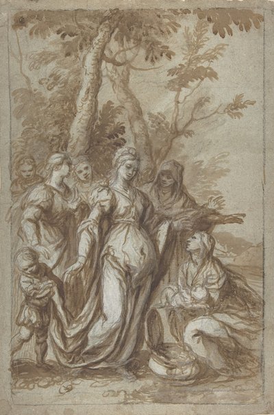 Het Vinden van Mozes, ca. 1671 door Giovanni Stefano Danedi