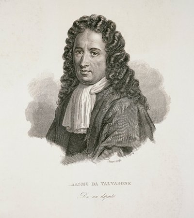Italiaanse schrijver en dichter Erasmo di Valvasone door G. Stuppi, gravure door Giovanni Stuppi
