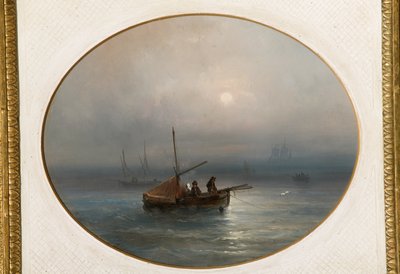Marina met boten door Giovanni Susani