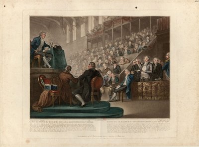 Lodewijk XVI voor de Nationale Conventie in december 1792, 1796 door Giovanni Vendramini