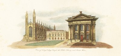 Zicht op de Universiteit van Cambridge door Giovanni Vendramini