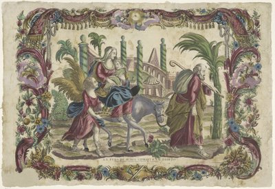 De vlucht naar Egypte door Giovanni Volpato (possibly)