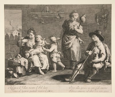 Affatica il Villan mentre il Sol dura door Giovanni Volpato
