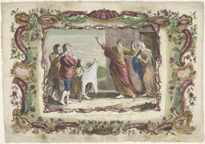 De met bloed bevlekte mantel van Jozef aan Jacob getoond door Giovanni Volpato