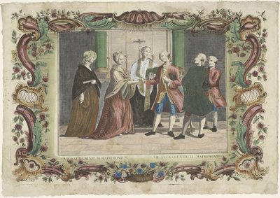 Het sacrament van het huwelijk door Giovanni Volpato