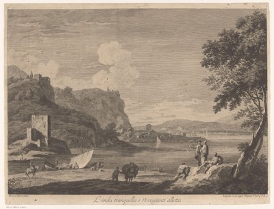 Rivierlandschap door Giovanni Volpato