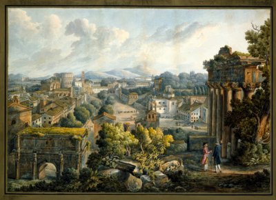 Veduta van het Forum Romanum door Giovanni Volpato