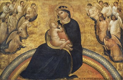 Madonna met Kind en Engelen door Giovanni da Bologna