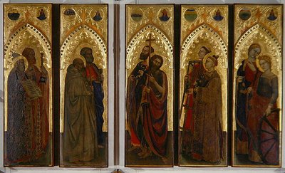 Heiligen, Maagden en Martelaren door Giovanni da Milano