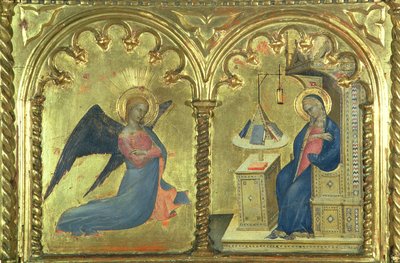 De Annunciatie (detail) door Giovanni da Milano