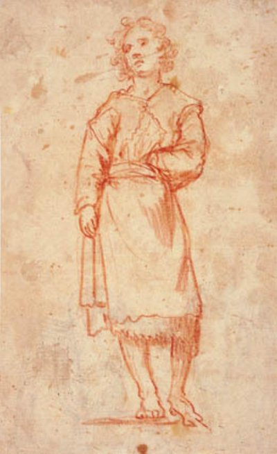 Staand meisje door Giovanni da San Giovanni