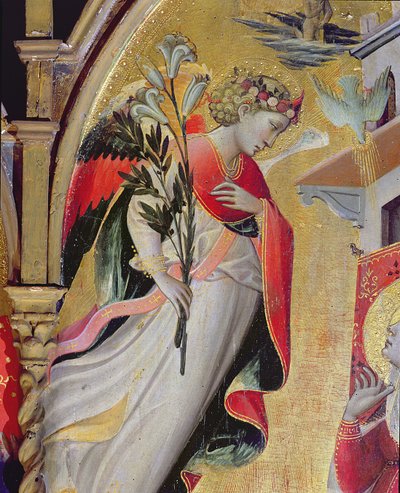 Aartsengel Gabriël, detail door Giovanni dal Ponte