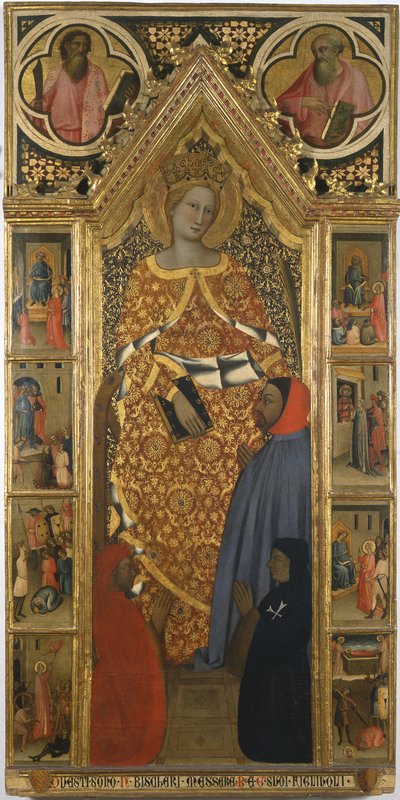 Sint-Catharina met scènes uit haar leven, eind 14e eeuw door Giovanni del Biondo