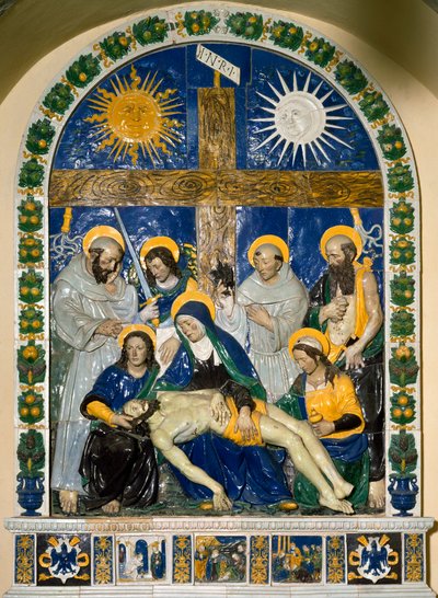 De Graflegging (Pieta) door Giovanni della Robbia
