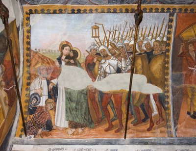 Verhalen van de Passie van Christus: Jezus Verraden met een Kus door Judas en Gevangen Genomen door Giovanni di Cherasco Botoneri