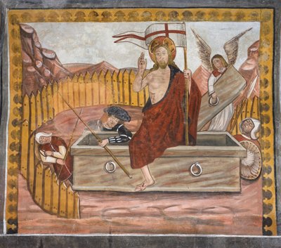 Verhalen van de Passie van Christus: De Opstanding van Jezus door Giovanni di Cherasco Botoneri