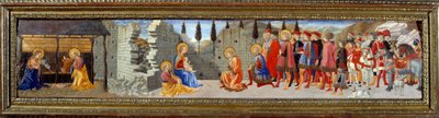 Geboorte en aanbidding van de wijzen door Giovanni di Francesco del Cervelliera