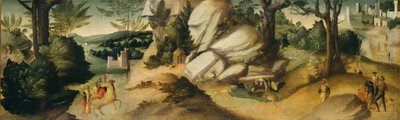 Scènes uit een legende, waarschijnlijk ca. 1515-1520 door Giovanni di Lorenzo Larciani