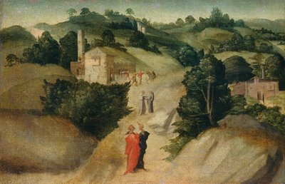 Scènes uit een legende, waarschijnlijk ca. 1515-1520 door Giovanni di Lorenzo Larciani