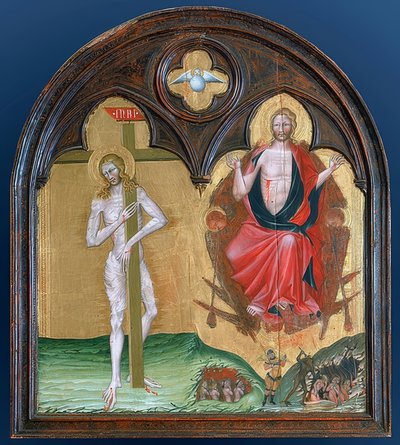 De lijdende en de triomferende Christus door Giovanni di Paolo