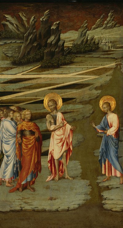 Ecce Agnus Dei, 1455-60 door Giovanni di Paolo