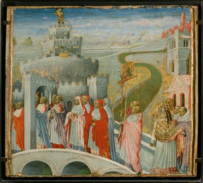 La procession de Saint Gregoire au Chateau Saint-Ange - De Sint-Gregoriusprocessie bij het Castel Sant
