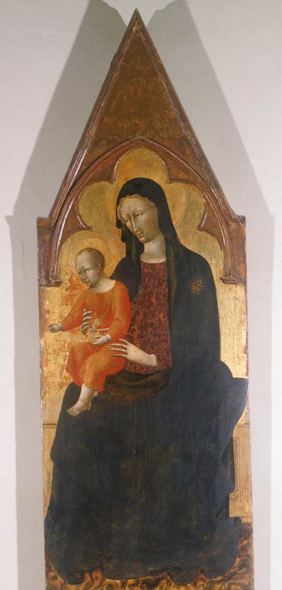 Madonna met Kind (detail) door Giovanni di Paolo