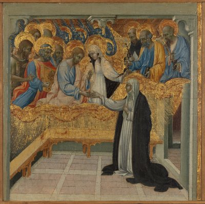 Het mystieke huwelijk van Sint Catharina van Siena door Giovanni di Paolo