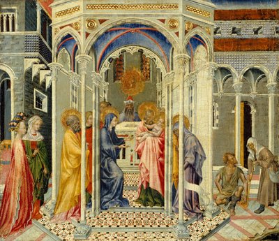 De presentatie van Christus in de tempel door Giovanni di Paolo