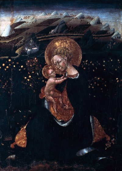 Maagd van Nederigheid door Giovanni di Paolo