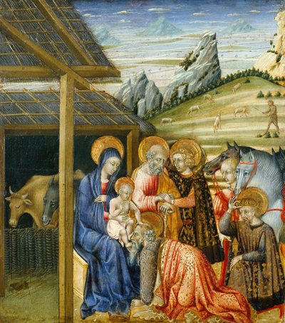 De Aanbidding der Wijzen, ca. 1460 door Giovanni di Paolo di Grazia